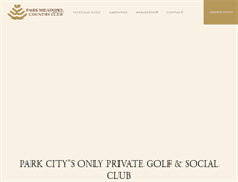 Tablet Screenshot of parkmeadowscc.com